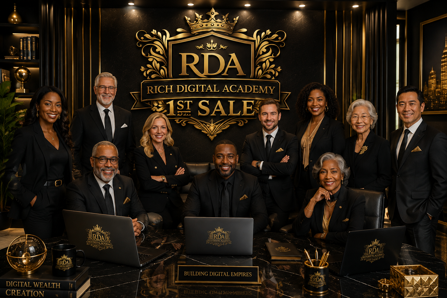 Rich Digital Academy 1st Sale team